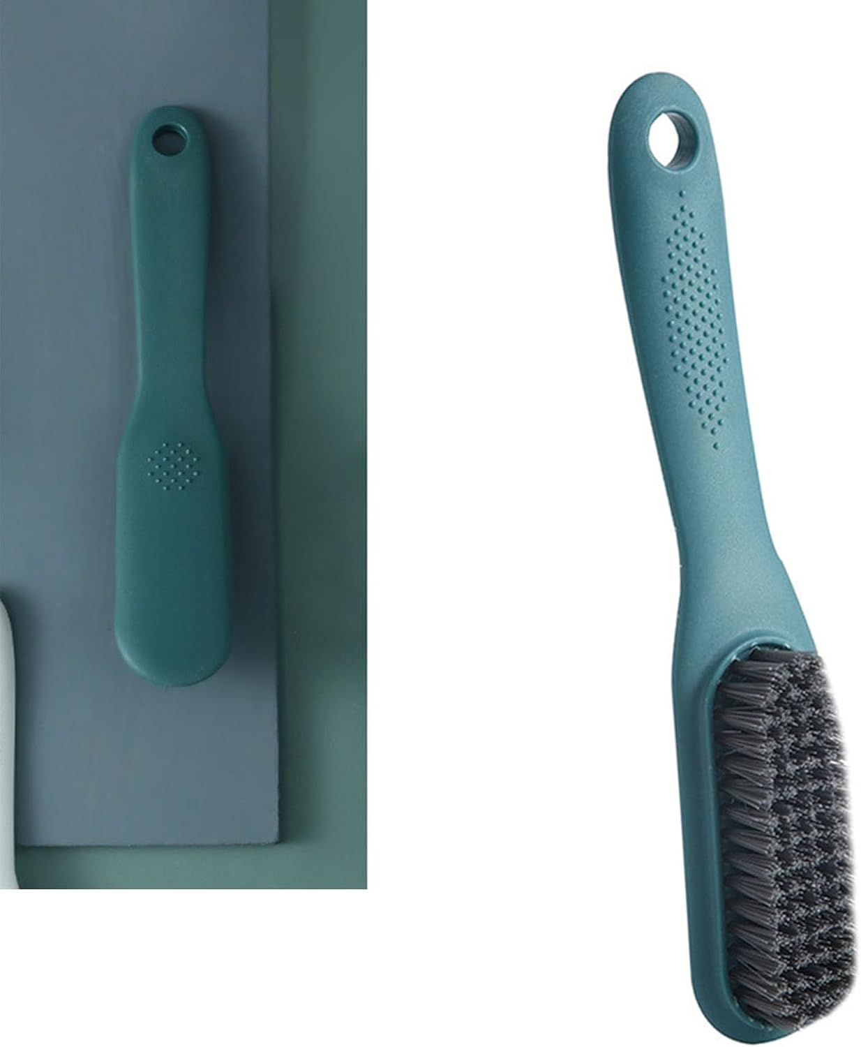 Shoe Brush, Cleaning Brush Nylon Long Handle Portable Washing Soft Bristle for Shoes Clothes