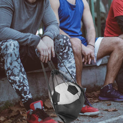 Heavy Duty Mesh Drawstring Bag for Soccer Ball, Oxford Cloth Sports Ball Storage Backpack Multifunction Gym Equipment Bags Volleyball Football