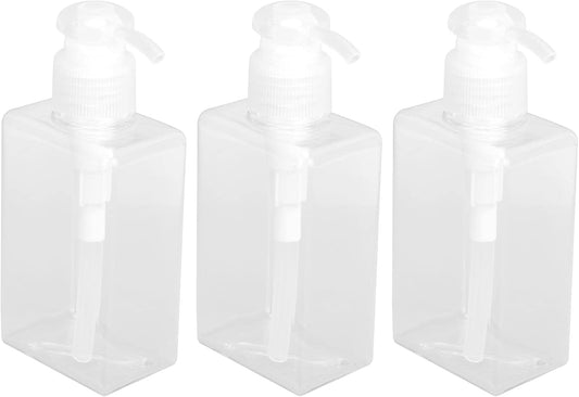 3Pcs Travel Bottle, 150ml Pump Bottle Lotion Dispenser, Clear Reusable Body Wash Container Bottles Empty Liquid Hand Soap Containers Plastic Press For Kitchen Bathroom