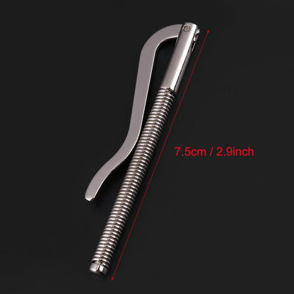 5pcs 75mm Spring Metal Money Clip, Wallet Clamp Organizers For Bifold Purse Nickel Color