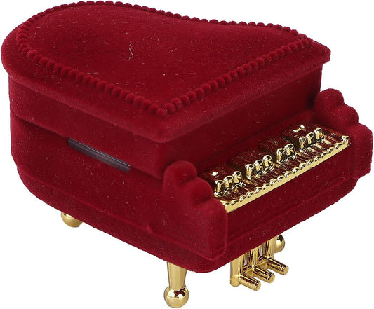 Jewelry Ring Box, Piano Shaped Wedding Box Gift Boxes for Earring Pendant Case