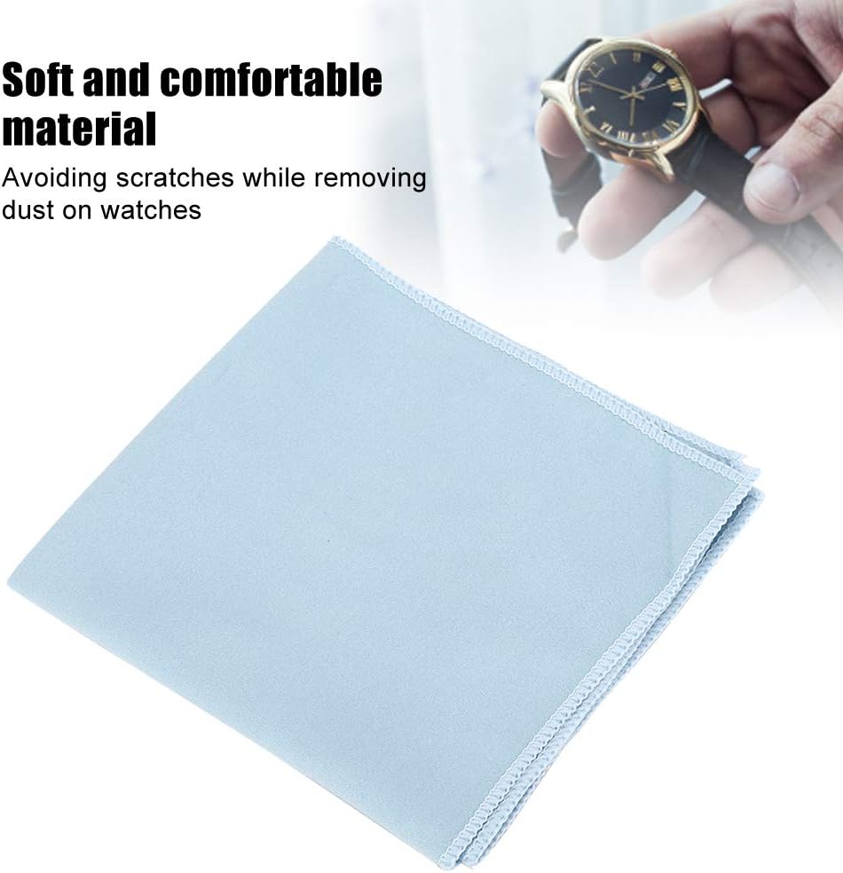 Watch Cleaning Cloths, Soft Jewelry Polishing Cloth Lightweight Glasses Microfiber Cleaner for Coins