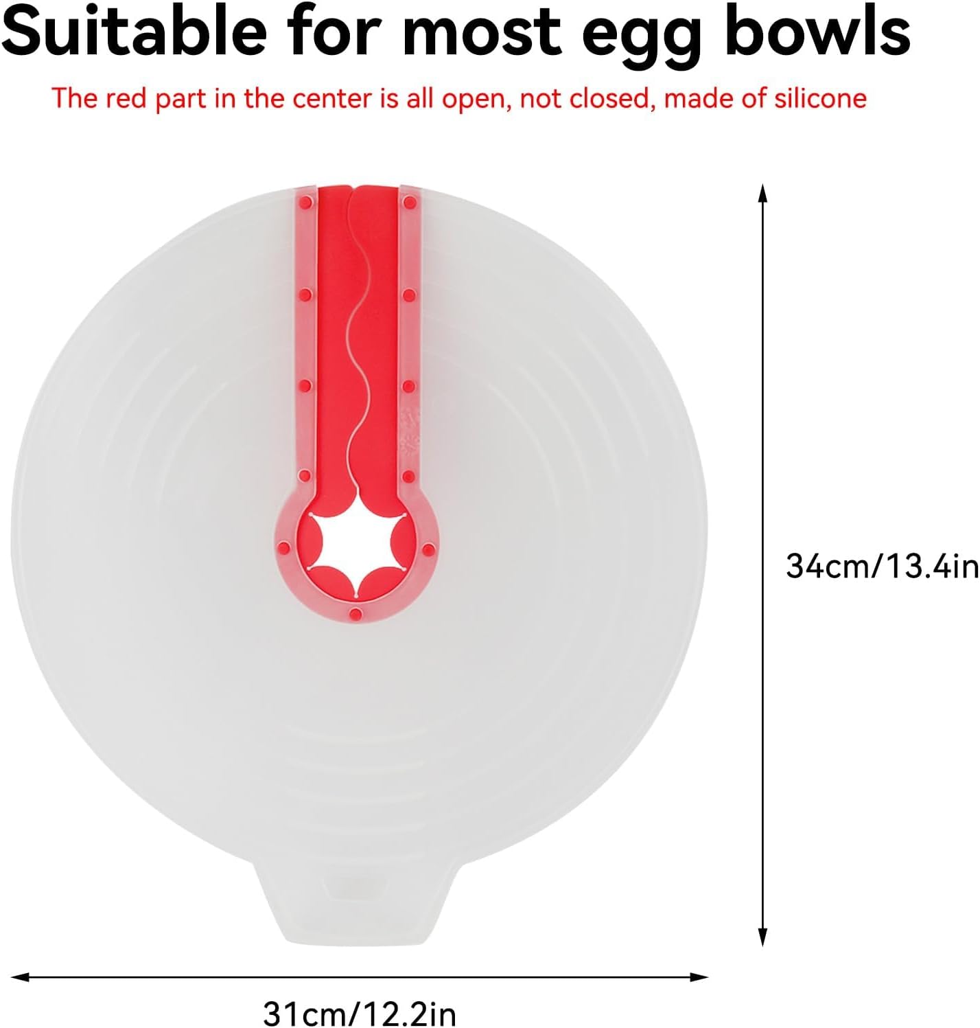 12 Inch Mixing Bowl Splatter Guard, Silicone Hand Mixer Shield Splash Guard Anti Cover for Baking & Cooking