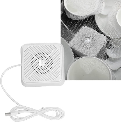Sink Washing Machine, Portable Ultrasonic Machine Mini Electrolysis USB Dishwasher for Household Kitchen Supply ﻿ (White) White
