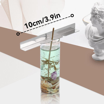 10PCS Metal Candle Wick Holder, Holders for Making Centering Tool Stainless Steel Device DIY Craft