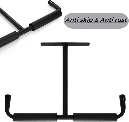 4 Pack Overhead Garage Storage Hooks, 16.5" Heavy Duty Ceiling Mount Hangers, Double T-Bar Metal Ladder Racks, Hanging for Bike, Pipe Lumber, Fishing Rod, Sports Equipment