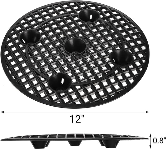 15 PCS Plant Level Pot Elevator, 12 inch Plastic Potted Stands, Large Patio Planter Riser Holder, Deck Floor Protector to Prevent Rot Damage, Trivet for Indoor Outdoor Garden