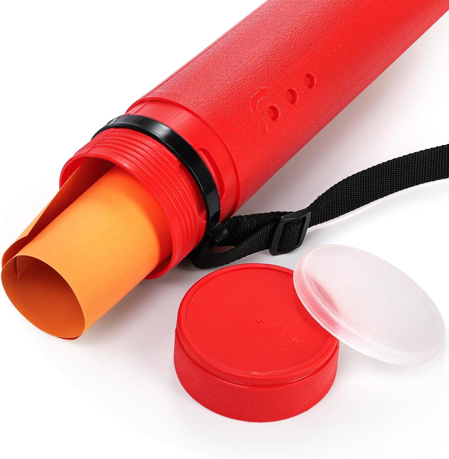3 Packs Extendable Poster Tube, 25" to 42.5" Waterproof Blueprint Holder with Strap, Portable Telescoping Carrying Case Lid for Maps, Art and Drawings, Round Storage Container Document