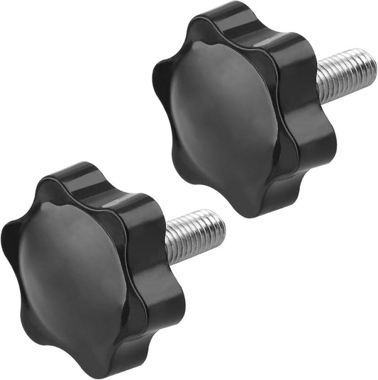 Screw - M8 x 20mm - Star-shaped knob - 2 pieces - Plastic - Hexagonal - Hand-tightening screw - For replacement.