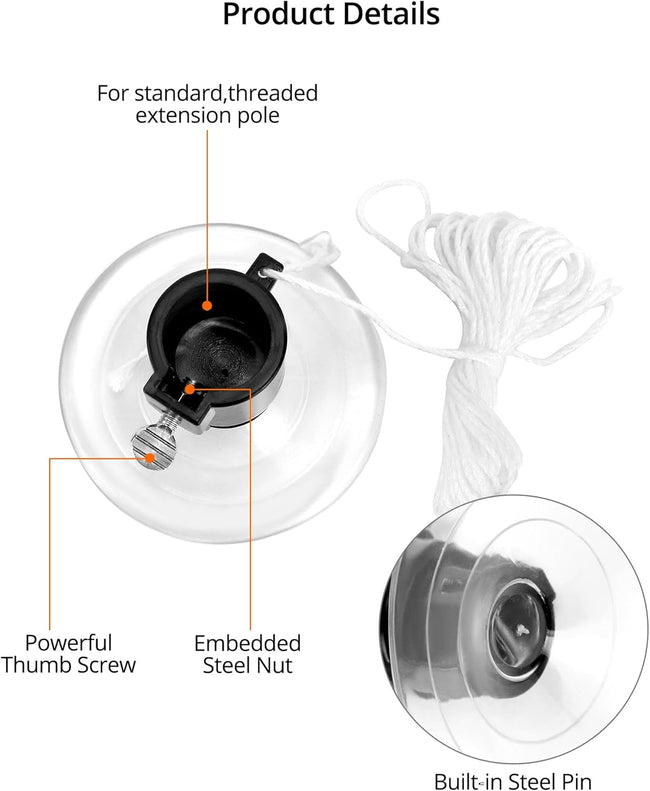 Professional lamp changing set - Lamp remover - Lamp removal and installation - 3-piece set - Suitable for light bulbs with high ceilings with standard, spotlight and recessed changers Main Image