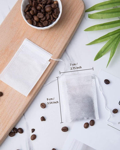 Theemaker tea bags-200 pieces-7*9cm-disposable loose tea bags-tea filter bag-for loose tea-loose leaf tea-coffee-herbs-herb.