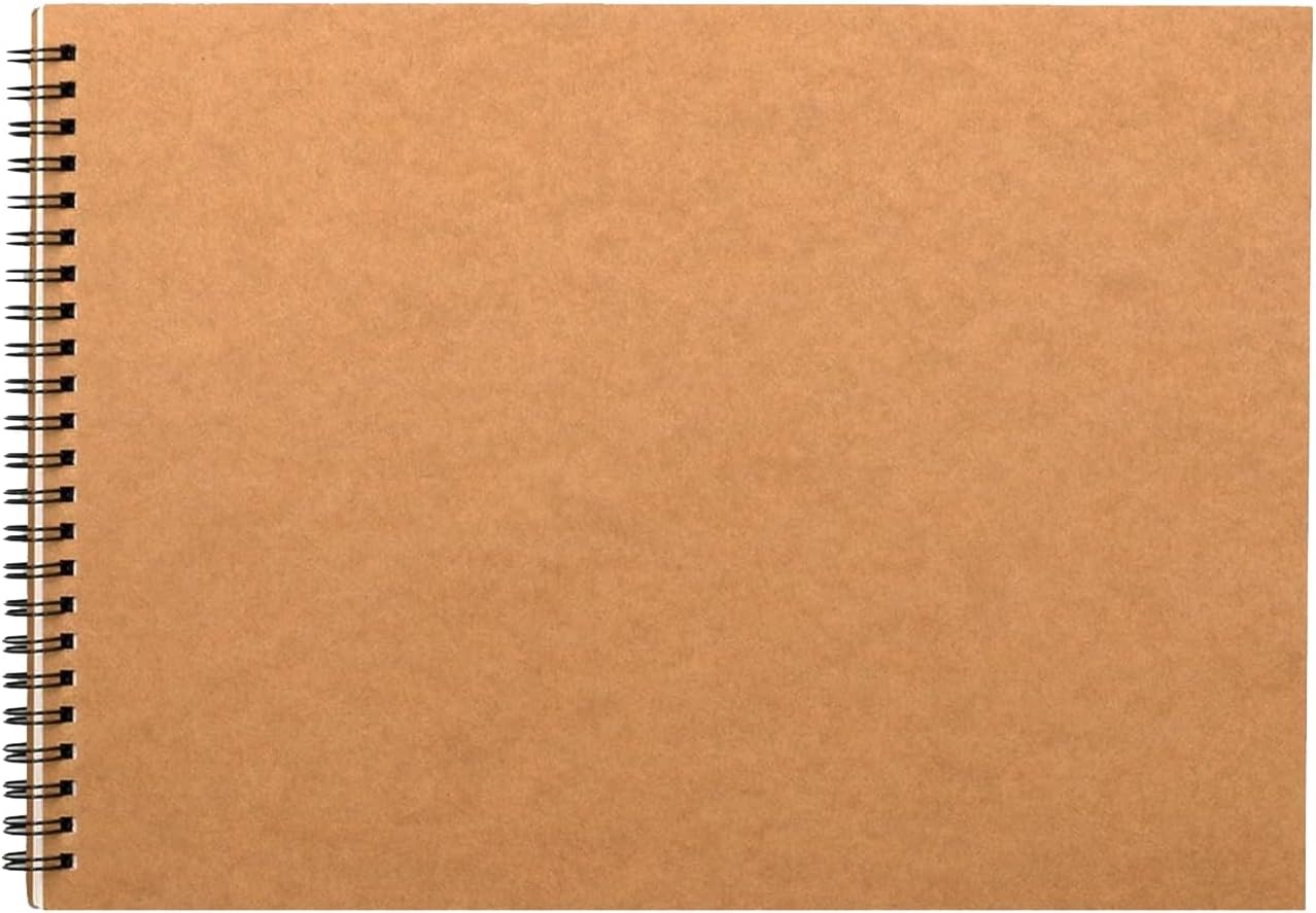 A4 sketchbook hardcover A4 spiral-bound sketchbook suitable for kids and adults 160 g/mÂ² paper 60 pages (A4-1 pack).