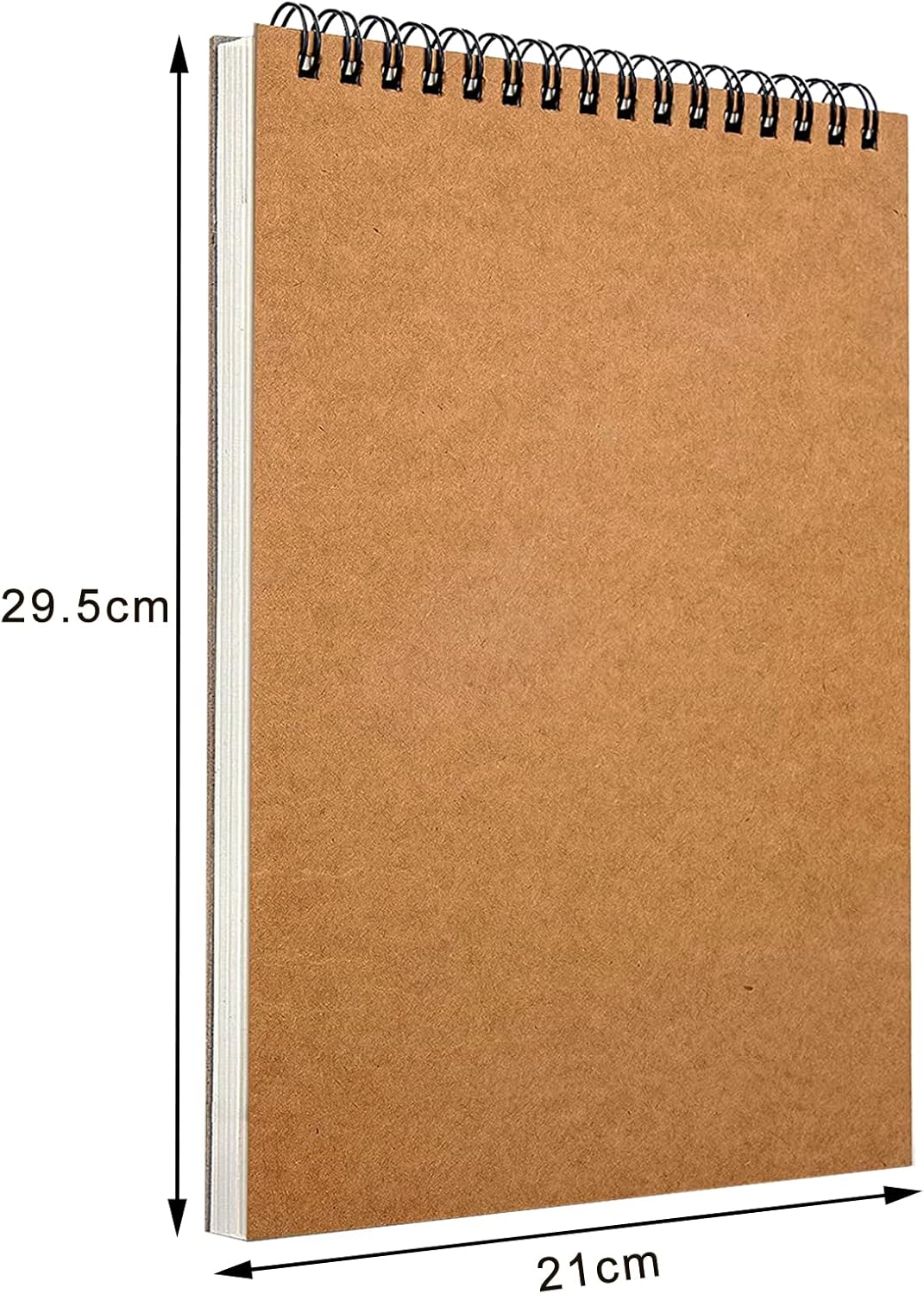 A4 sketchbook hardcover A4 spiral-bound sketchbook suitable for kids and adults 160 g/mÂ² paper 60 pages (A4-1 pack).