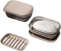 Travel soap box - soap holder - soap box with lid - portable soap box - sealable with lid - waterproof and moisture resistant - suitable for travel - camping - outdoors - gym - bathroom.