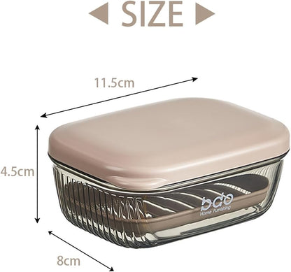 Travel soap box - soap holder - soap box with lid - portable soap box - sealable with lid - waterproof and moisture resistant - suitable for travel - camping - outdoors - gym - bathroom.