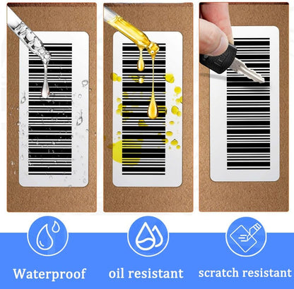 1000 pieces of labels on a roll - food labels - self-adhesive blank labels 60 × 30 mm - white - removable. Suitable for frozen products - kitchens - supermarkets - office supplies - refrigerators - laboratory refrigerators - jam - spices.
