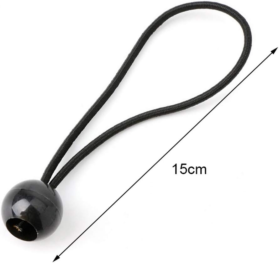 12 Black sailcloth bungee balls for banners - sailcloths - pavilions - tents - bungee hooks - stalls - flagpoles.