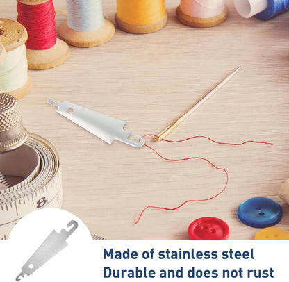 10 pieces of embroidery and cross-stitch needle threader tool - stainless steel hook needle threader - manual threader for needles with large eyes - Sewing Tools Consumables Accessories.