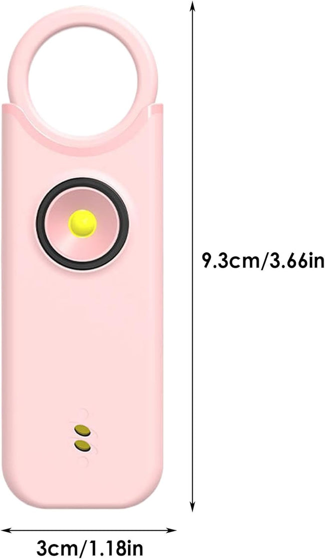 Personal alarm - Ladies - 135db - Rechargeable - SOS - LED light siren - Compact - Keychain - Siren with safety LED light Main Image