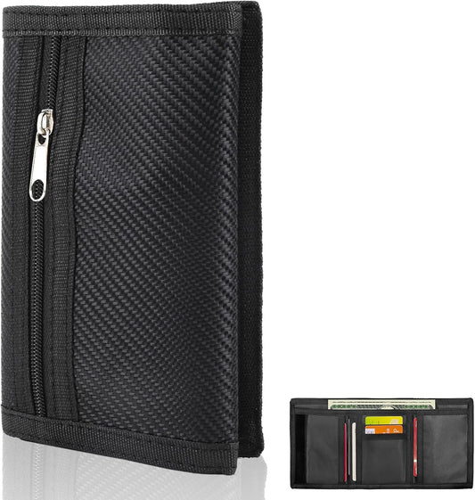 Heren Slim Wallet UK Simple Lightweight Compact RFID Blocking Soft Secure Credit Card Holder for 6 Cards and Banknotes Suitable for Travel Men Dad Friend Birthday Gift Charcoal Black.