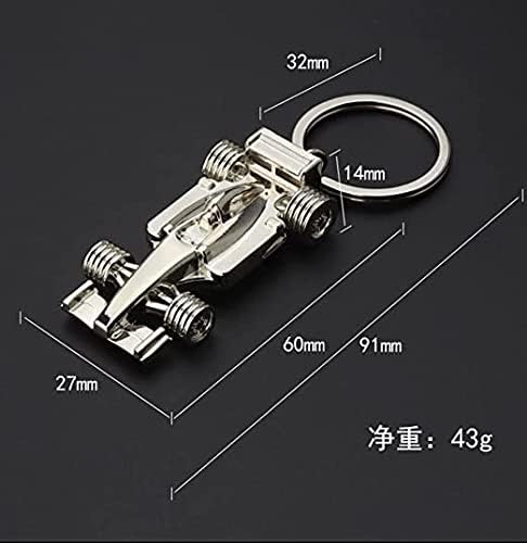 Silver racing keychain for Father's Day, birthday, Christmas for racing fans, 1 sport F1 keychain, keychain accessories Formula 1 gift for boys or men.