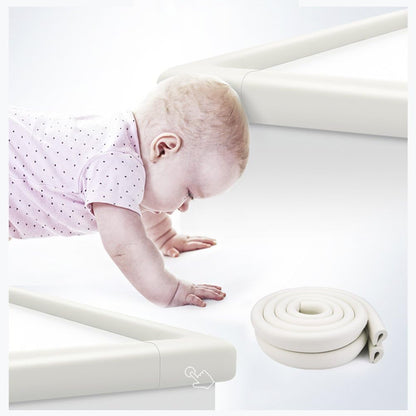 Edge protection strips, 2M * 2 rolls foam safety strips, anti-bump strips for kids, thickened soft protection strips, corner protectors for babies, children and toddlers - cream white.