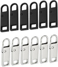 Reserve zips - 12-pack metal zips - removable - suitable for wallets - clothing - jeans - suitcases - luggage