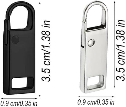 Reserve zips - 12-pack metal zips - removable - suitable for wallets - clothing - jeans - suitcases - luggage