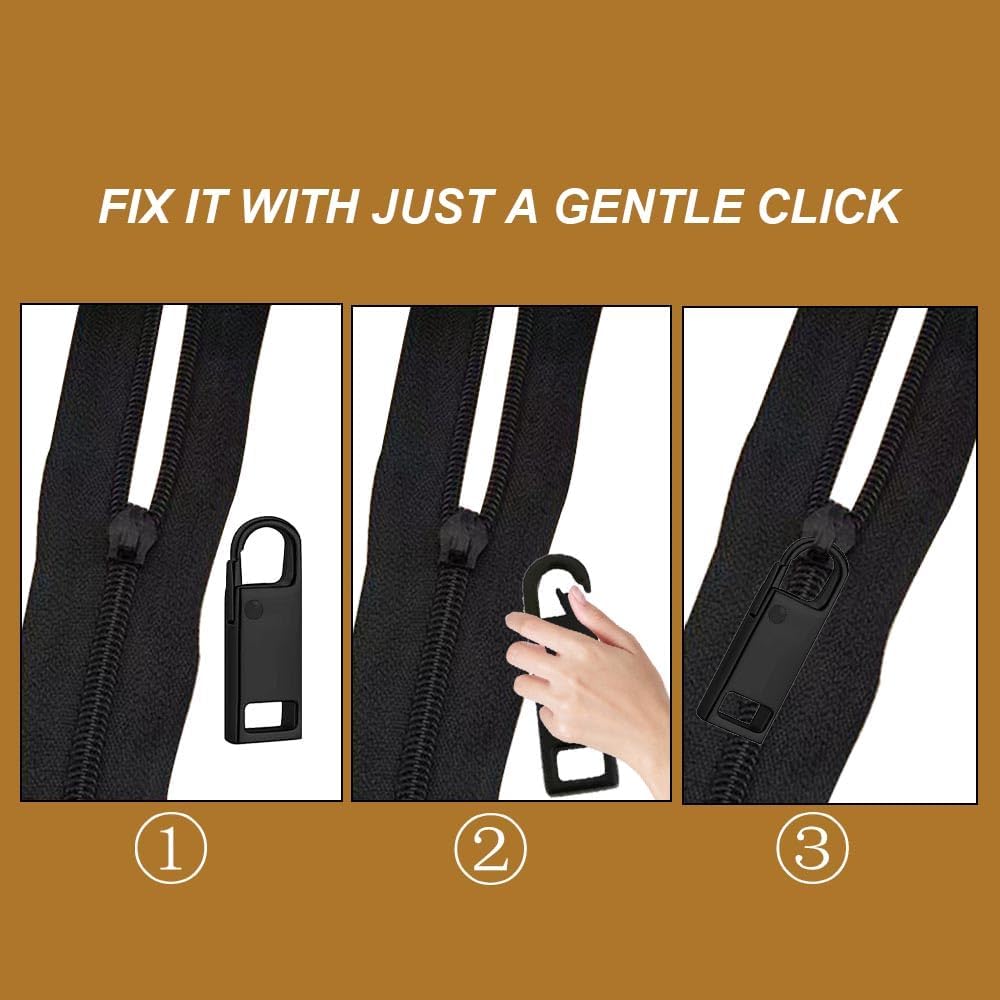 Reserve zips - 12-pack metal zips - removable - suitable for wallets - clothing - jeans - suitcases - luggage