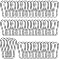 Karabiner Hook - 50 pieces - M6 - Karabiner Hook Clip - Spring - Karabiner Hook - Keychain - For gym - Climbing lock - Karabiner Hook Clip - Hanging plants - Outdoor camping - Hiking.