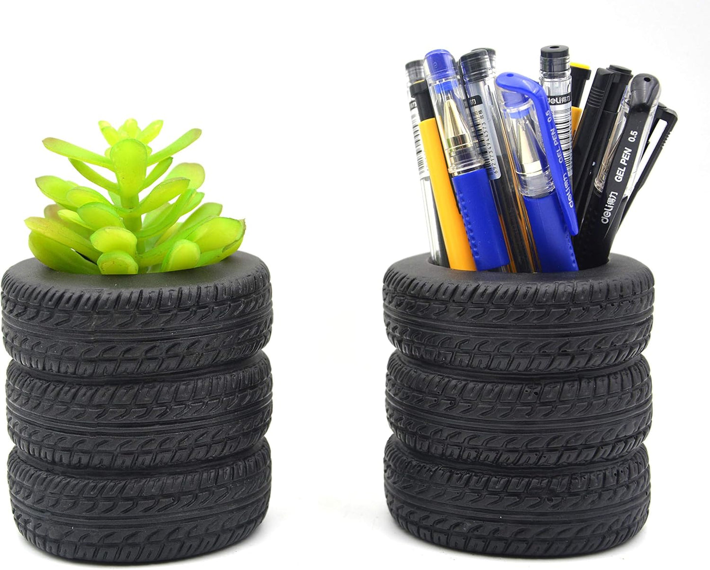 Flower pot holder in the form of a band - storage rack for accessories on the desk, at home and in the office - pot for succulents and cacti (pack of 2)