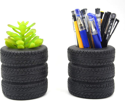 Flower pot holder in the form of a band - storage rack for accessories on the desk, at home and in the office - pot for succulents and cacti (pack of 2)