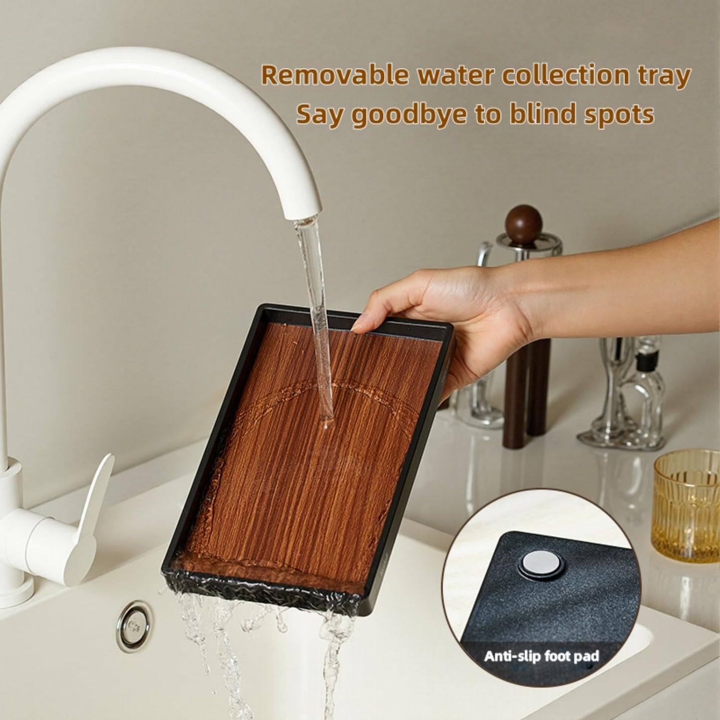 Stainless steel holder - sturdy and dries quickly - removable drip tray - suitable for coffee cups/glasses/mugs - ideal for the kitchen/dining table/café.