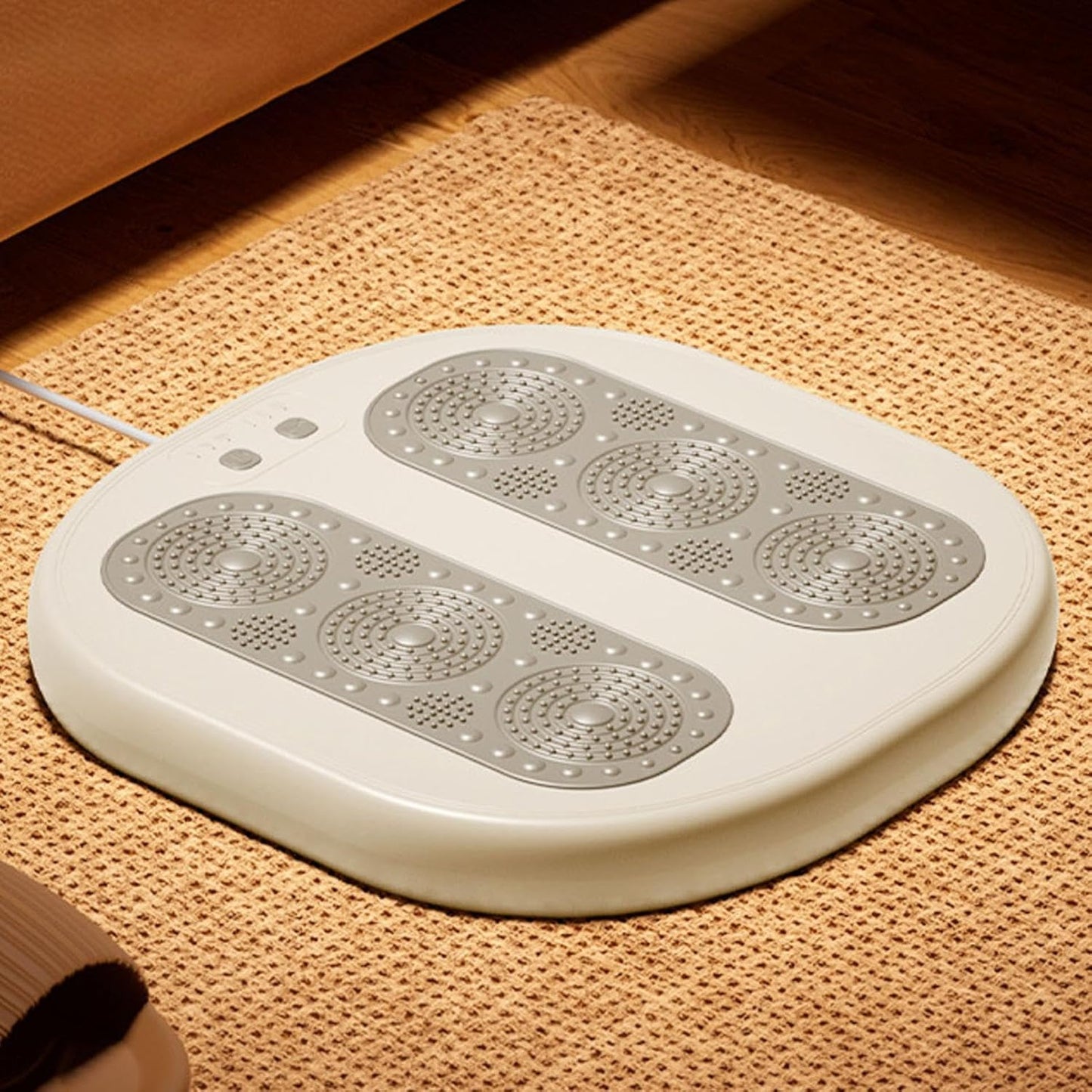 Foot warming cushion - Electric foot warming cushion - Foot warmer - 3 temperature settings - Built-in 6 manual massage heads - Suitable for home, office and dormitories - Warming cushions (green)