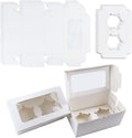Cupcakedozen - With paper - 30 pieces - with 2 paper holders - Cupcake cases - Cake boxes - for birthday parties - Celebrations - Baking supplies - 16*9*7.5cm