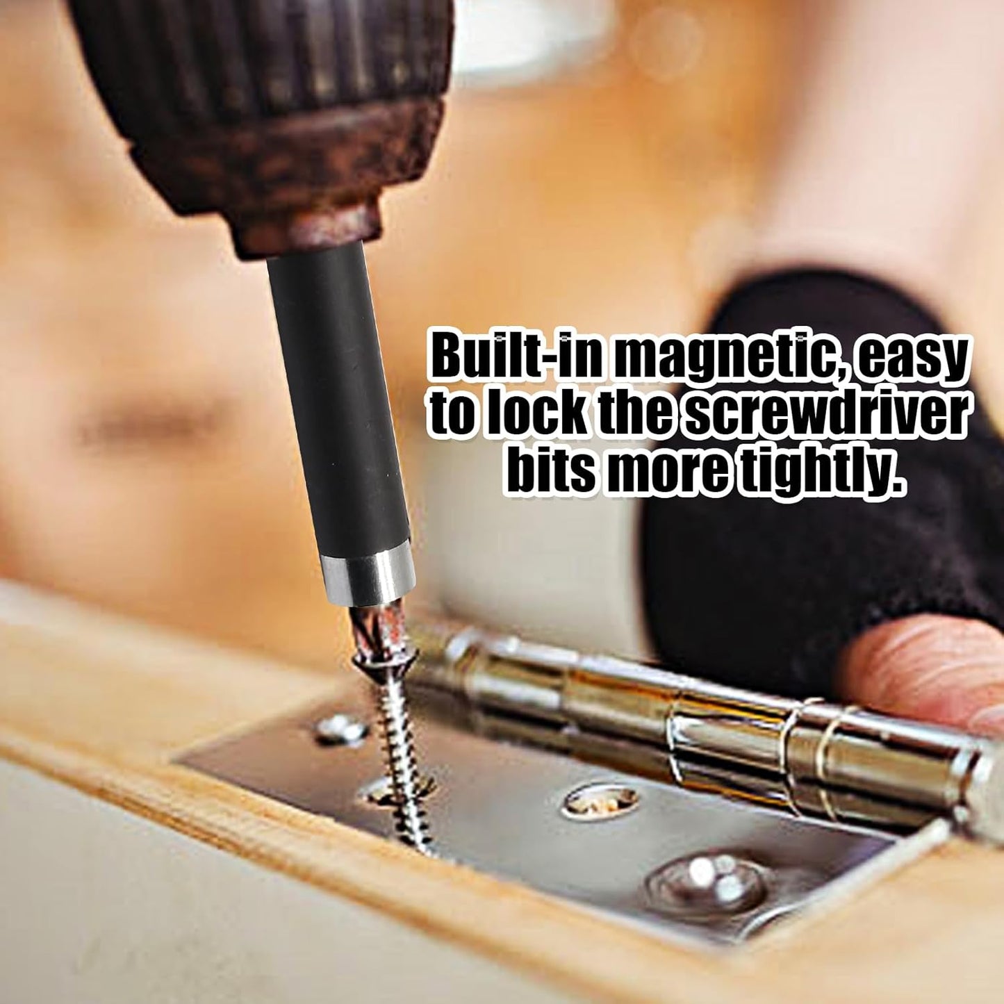Biaungdo Magnetic Drill Bit Holder, 3 Pack Scalable Screw Drive Guide Self Retracting Sleeve, Mixed Length Extension Bar Adapter Prevent Screws Shaking (80 mm/120 mm/140 mm)