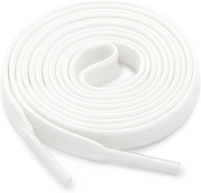Thin lat Shoe Laces: Athletic Hollow Solid Color Shoelaces or Sneakers 1 Pair Hover Image