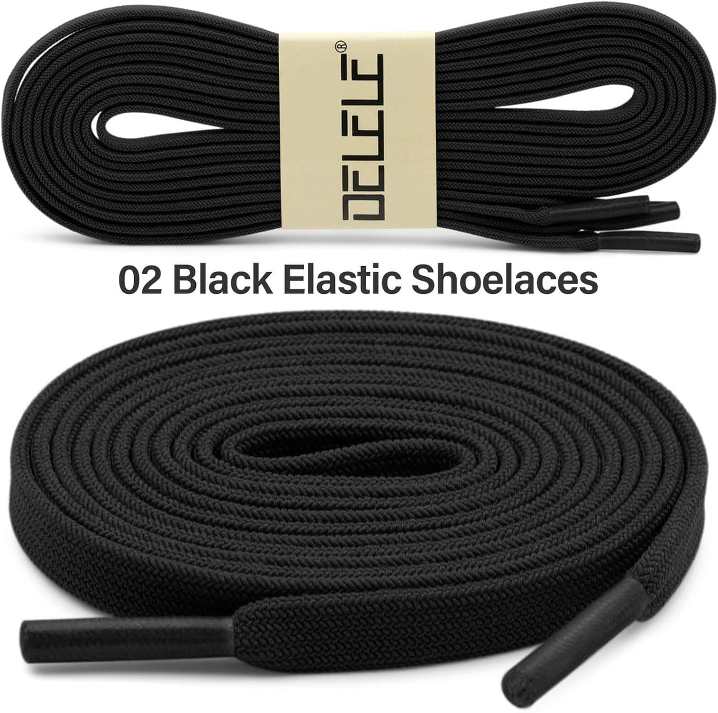 lat Elastic Shoe Laces: Stretch Shoelaces or Sneakers 2 Pair