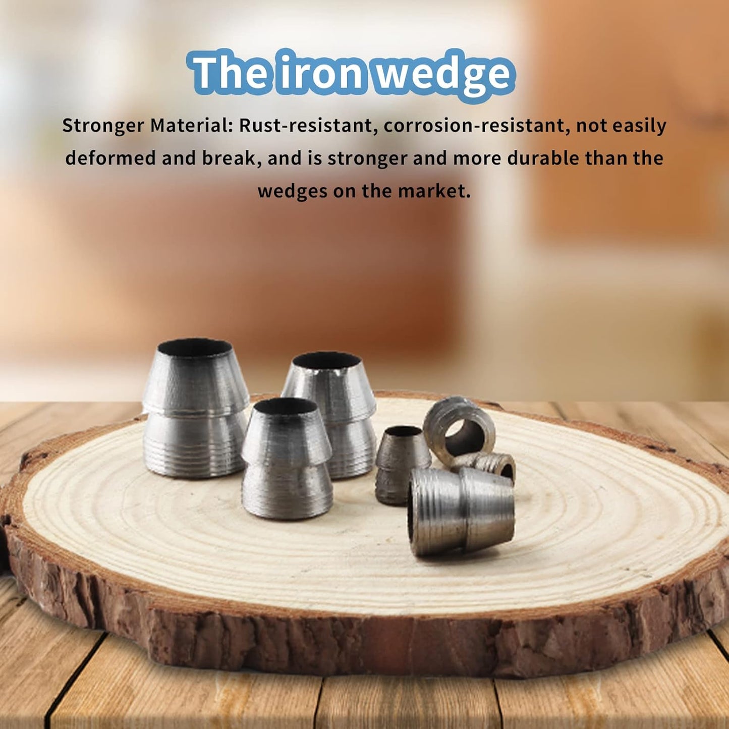 Biaungdo 7 Pc Safety Round Handle Wedges, Mauls Handle Kit for Hammer Axe Sledge (0.31", 0.39", 0.47", 0.55", 0.63", 0.71", 0.78")
