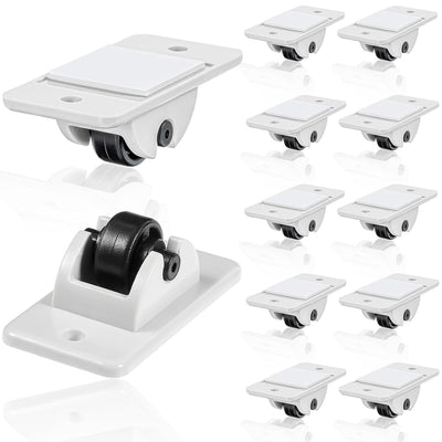 24 Pcs Sel-Adhesive ixed Casters – Caster Wheels or urniture, Cart, Storage Bins & DIY Toy Boxes, No-Drill Mini Wheels or Easy Mobility
