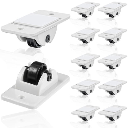 24 Pcs Sel-Adhesive ixed Casters – Caster Wheels or urniture, Cart, Storage Bins & DIY Toy Boxes, No-Drill Mini Wheels or Easy Mobility