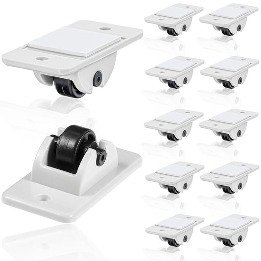 24 Pcs Sel-Adhesive ixed Casters – Caster Wheels or urniture, Cart, Storage Bins & DIY Toy Boxes, No-Drill Mini Wheels or Easy Mobility