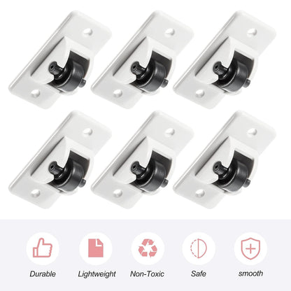 24 Pcs Sel-Adhesive ixed Casters – Caster Wheels or urniture, Cart, Storage Bins & DIY Toy Boxes, No-Drill Mini Wheels or Easy Mobility