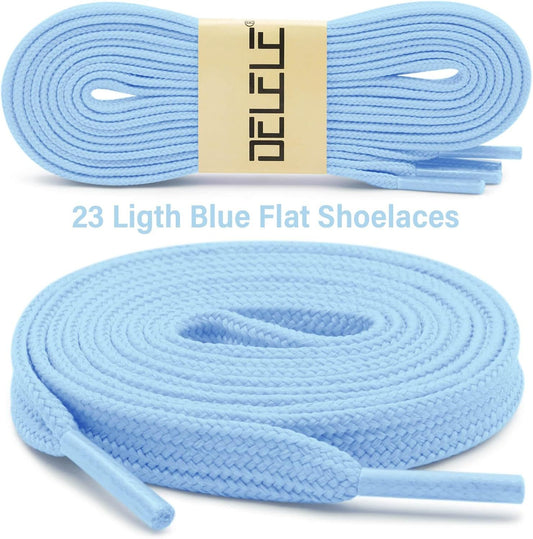 Solid lat Shoe Laces: Hollow Thick Shoelaces or Sneakers 2 Pair