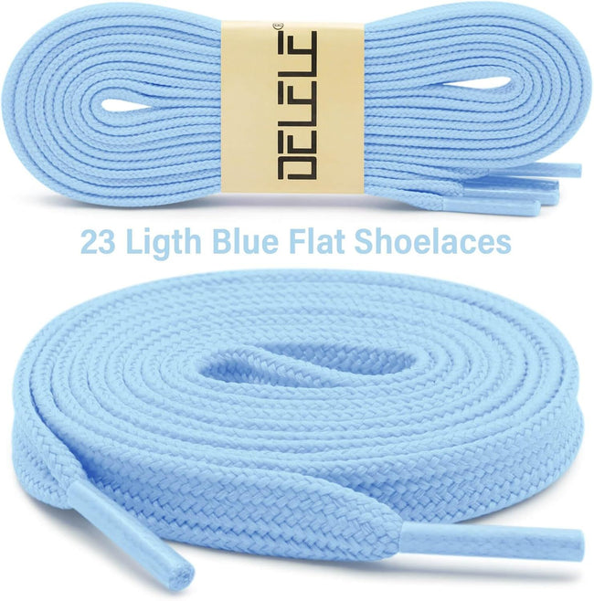 Solid lat Shoe Laces: Hollow Thick Shoelaces or Sneakers 2 Pair Main Image