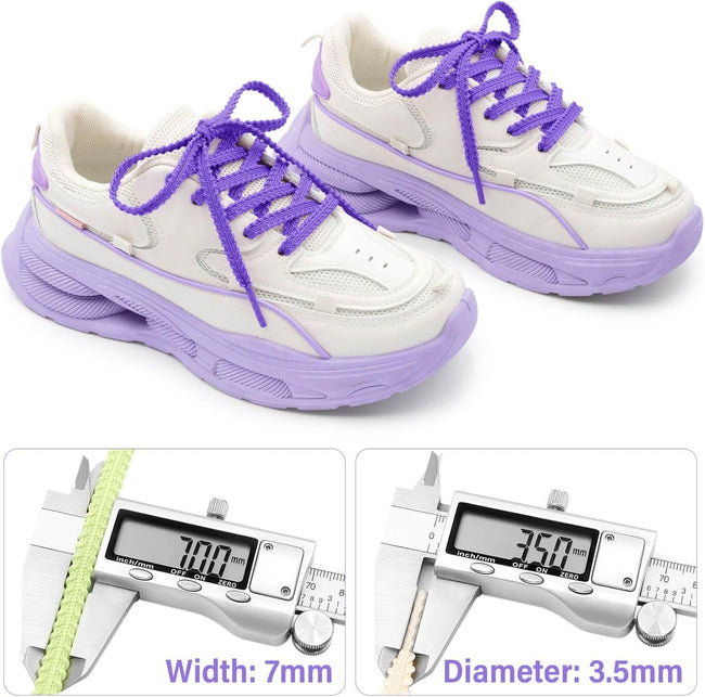 Thick lat Shoe Laces: Replacement Athletic Shoelaces or Sneakers(2Pair) Main Image