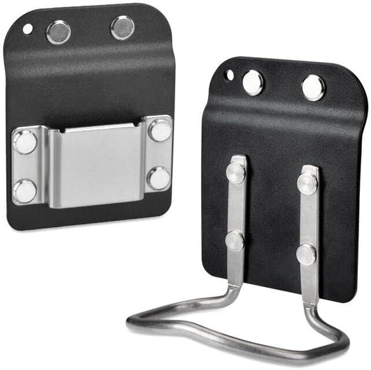 iGuerburn Drill Belt Holder & Hammer Holder Loop Clip on 2" Tool Belt for Impact Driver Drill Gun Nailer Rip Claw Framing Hammer