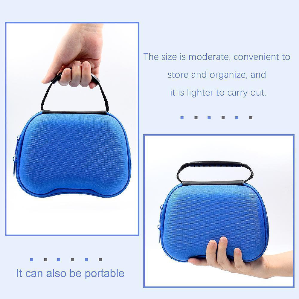 Gaming Controller Travel Carrying Case Compatible with Playstation 5 Wireless Controllers. Protective Storage Holder Bag Cover for PS5 Console (Box Only)-Red
