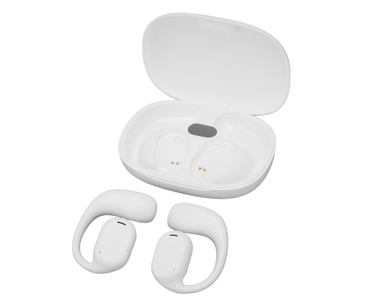 Wireless Translator Earbuds Bluetooth 5.1 Translation Earbuds 74 Languages 70 Accents Translator Device with APP for Music Call White
