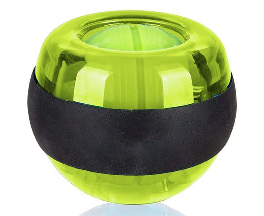 Metal Core Wrist Exerciser Wrist Strengthener Gyro Ball with LED Light - Green